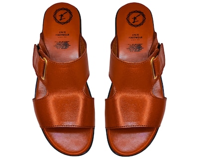 Foto 8 | Sandalias Enco Footwear en Piel de Cabra Cognac para Mujer