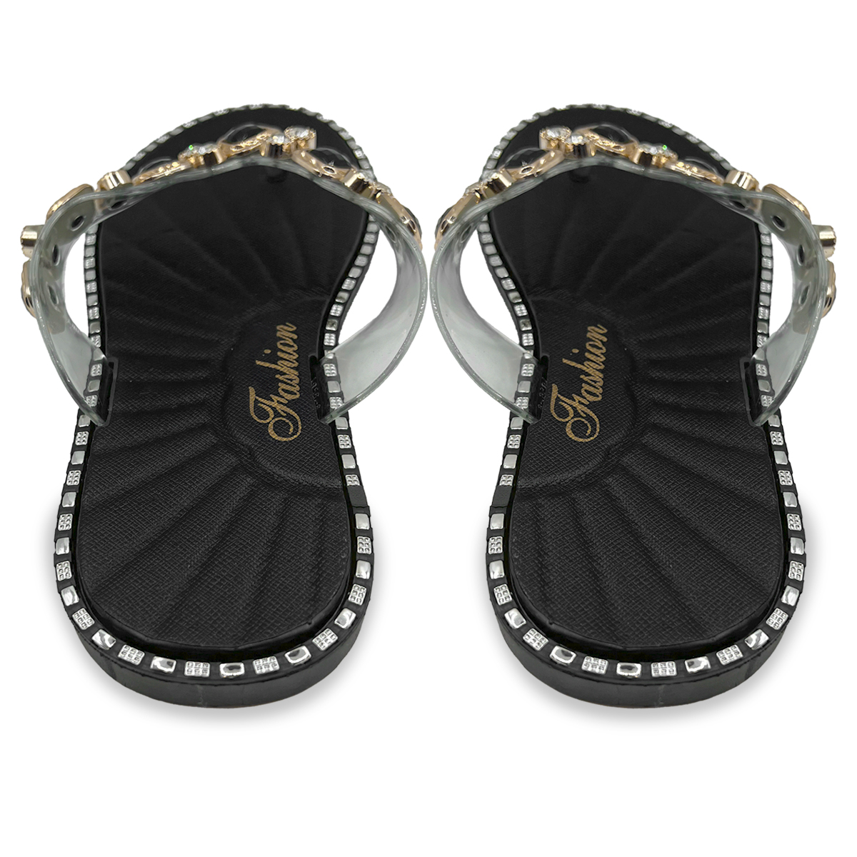 Foto 8 pulgar | Sandalias Shendy Vendy Negras para Mujer
