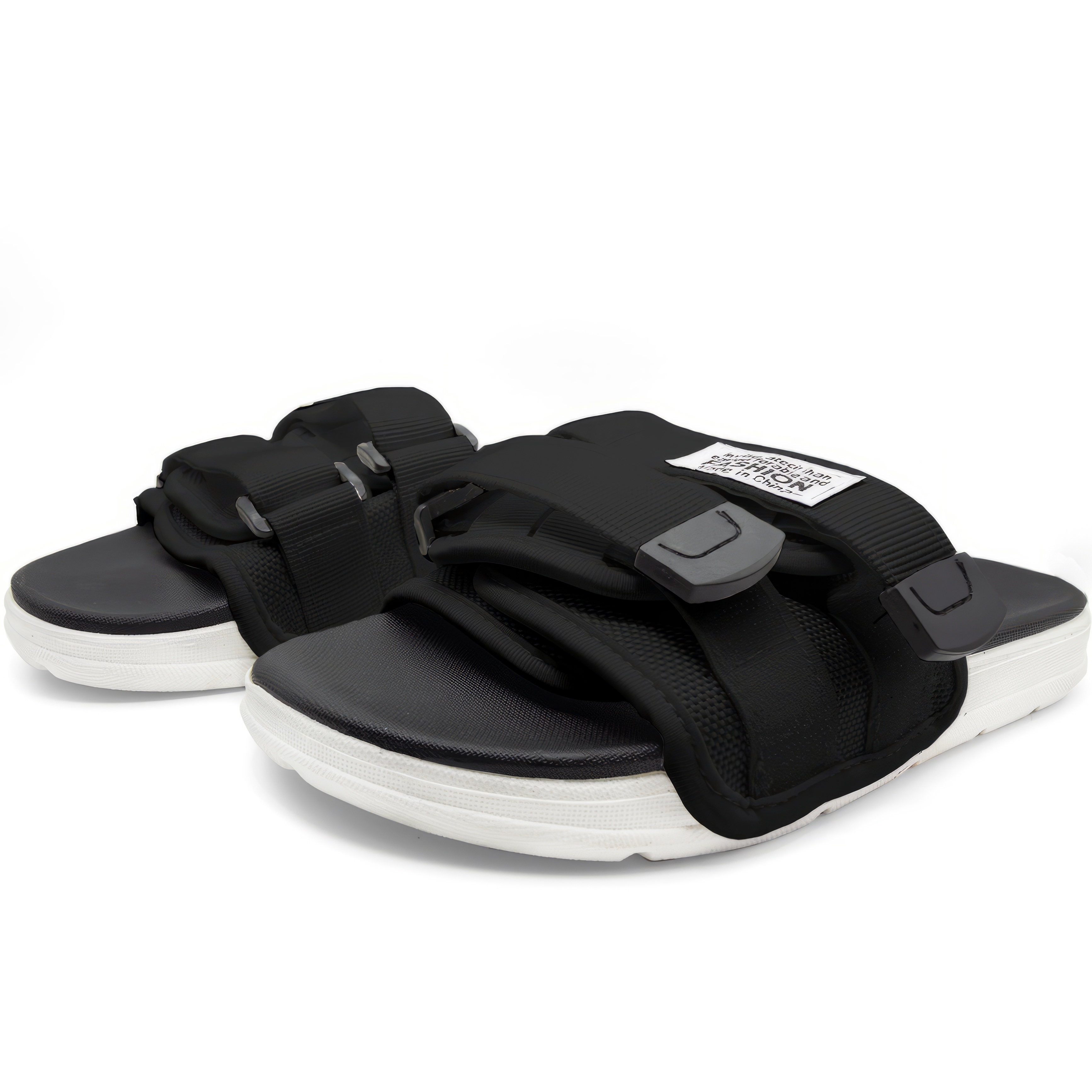 Sandalias Antideslizante Shendy Vendy Confort Estilo Urbano para Vestir Negras