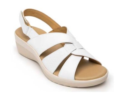Foto 1 | Sandalias Flexi Color Blanco para Mujer