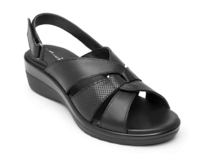 Foto 1 | Sandalias Flexi Color Negro para Mujer