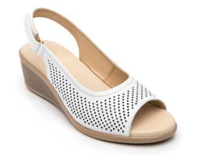 Foto 1 | Sandalias Flexi Color Blanco para Mujer