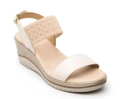 Foto 1 | Sandalias Flexi 113310 Color Blanco para Mujer