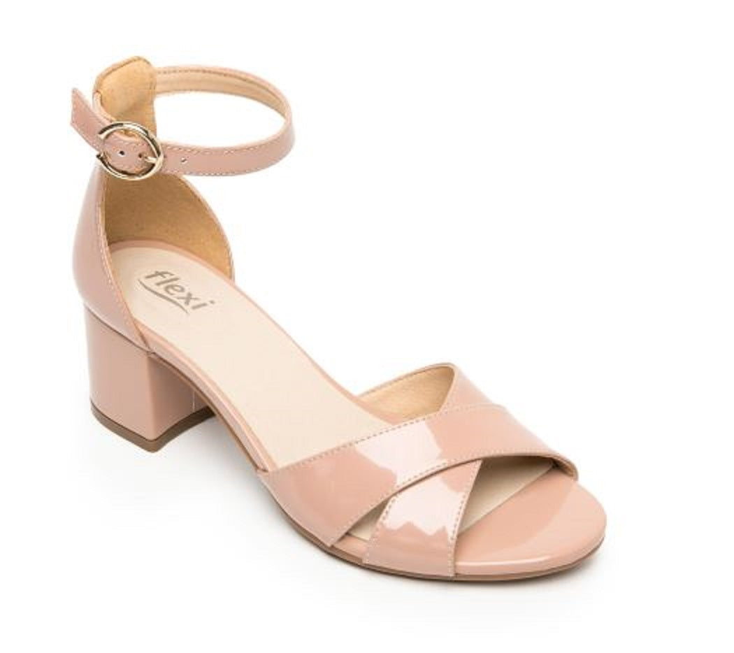 Sandalias de Tacón Flexi Nude para Mujer