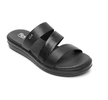 Foto 1 | Sandalias Flexi Color Negro para Mujer