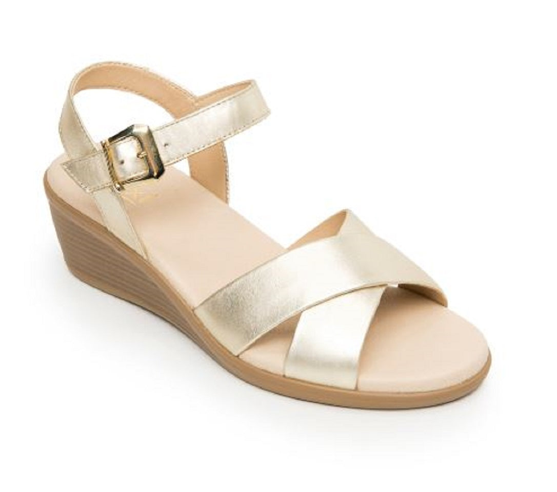 Sandalias Flexi Doradas para Mujer