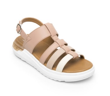 Foto 1 | Sandalias Flexi 129402 Rosas para Mujer