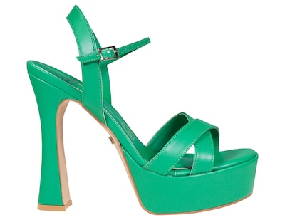 Foto 2 | Sandalias con Tacón Claudio Rocoo Verdes para Mujer