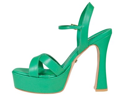Foto 3 | Sandalias con Tacón Claudio Rocoo Verdes para Mujer