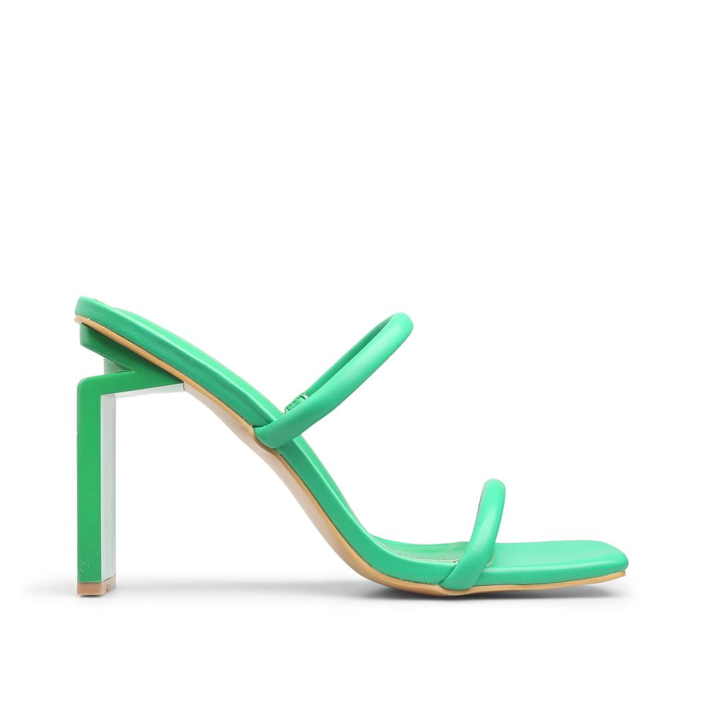 Foto 2 pulgar | Sandalias de Tacón Mada Ella Verde para Mujer