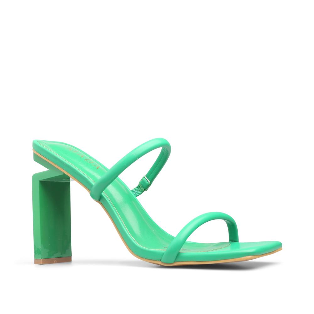 Foto 3 pulgar | Sandalias de Tacón Mada Ella Verde para Mujer