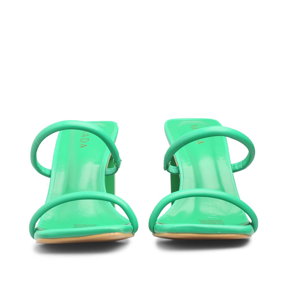 Foto 4 pulgar | Sandalias de Tacón Mada Ella Verde para Mujer