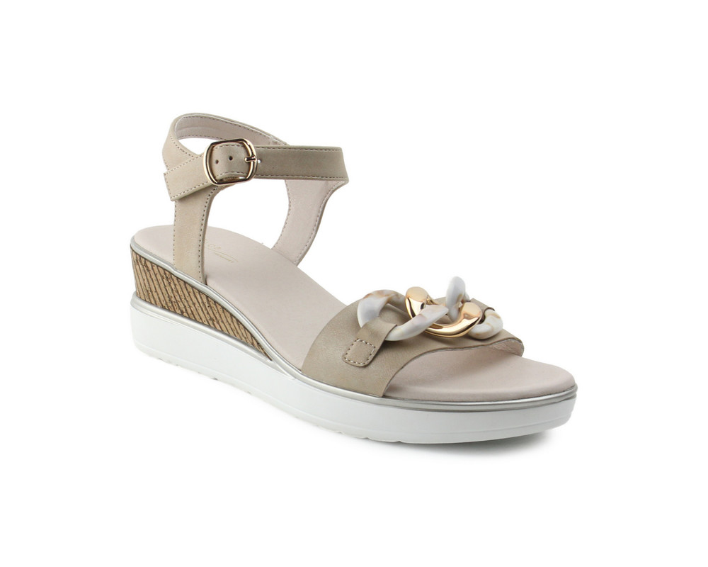 Foto 2 pulgar | Sandalias Lob Footwear Beiges para Mujer