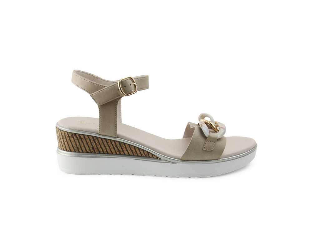 Foto 3 pulgar | Sandalias Lob Footwear Beiges para Mujer