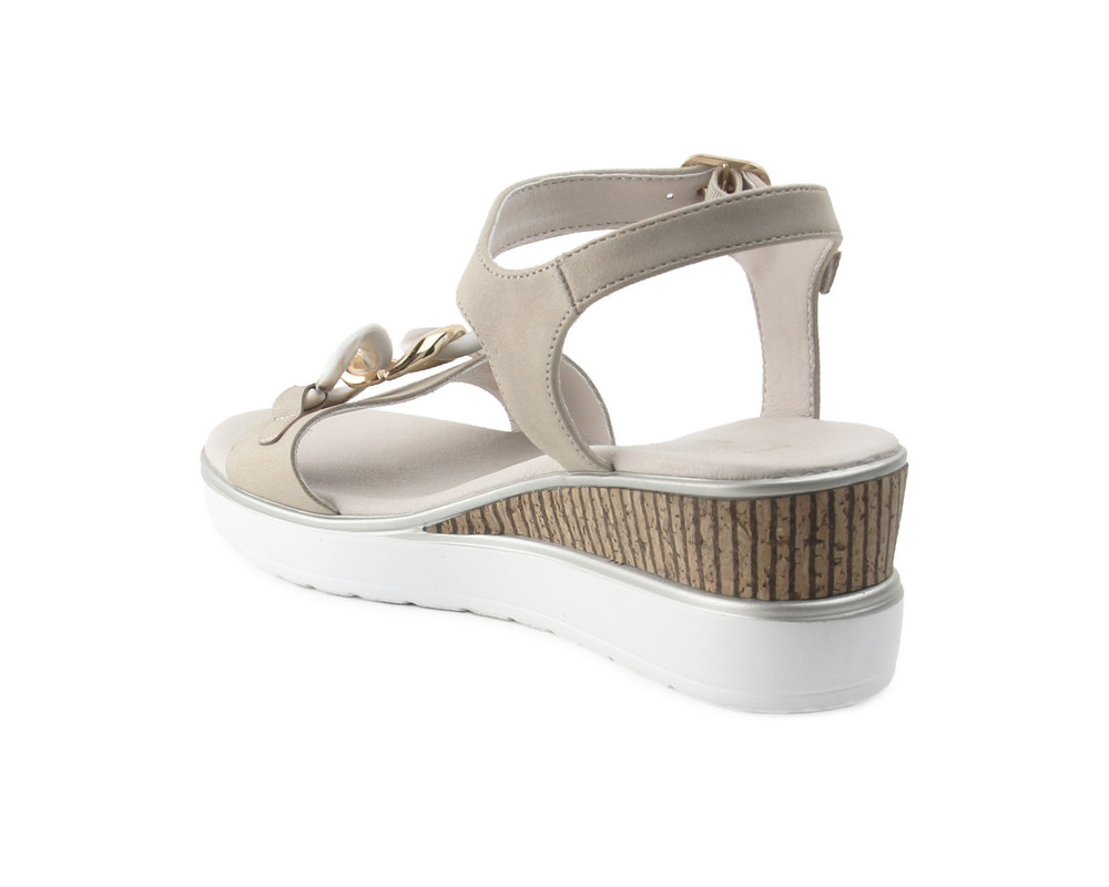 Foto 5 pulgar | Sandalias Lob Footwear Beiges para Mujer