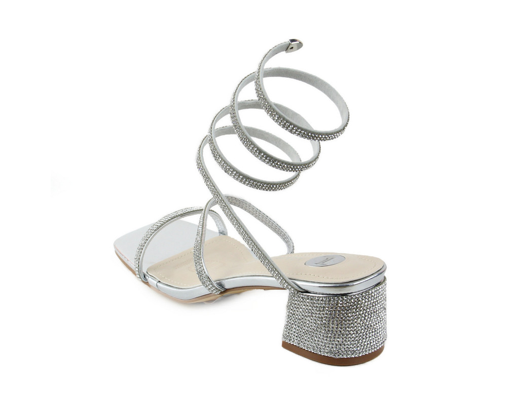 Foto 4 | Sandalias Lob Footwear PU Plateadas para Mujer