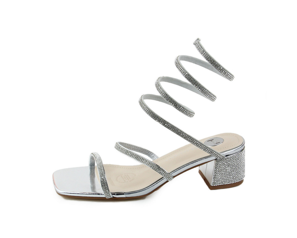 Foto 6 pulgar | Sandalias Lob Footwear PU Plateadas para Mujer