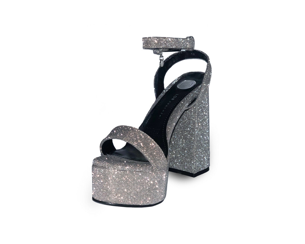 Foto 7 pulgar | Sandalias Lob Footwear Universo Plateadas para Mujer