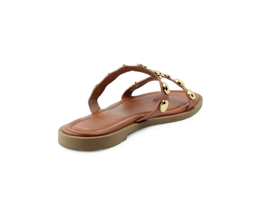 Foto 4 pulgar | Sandalias Lob Footwear PU Cafés para Mujer