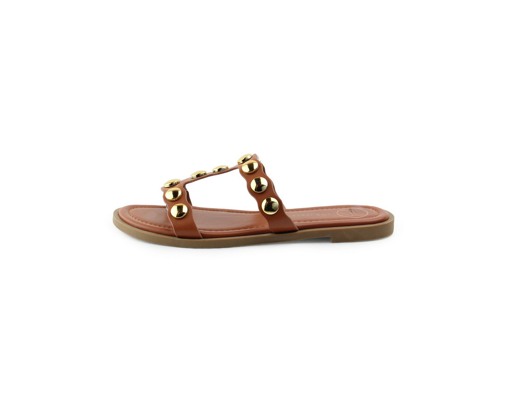 Foto 6 pulgar | Sandalias Lob Footwear PU Cafés para Mujer