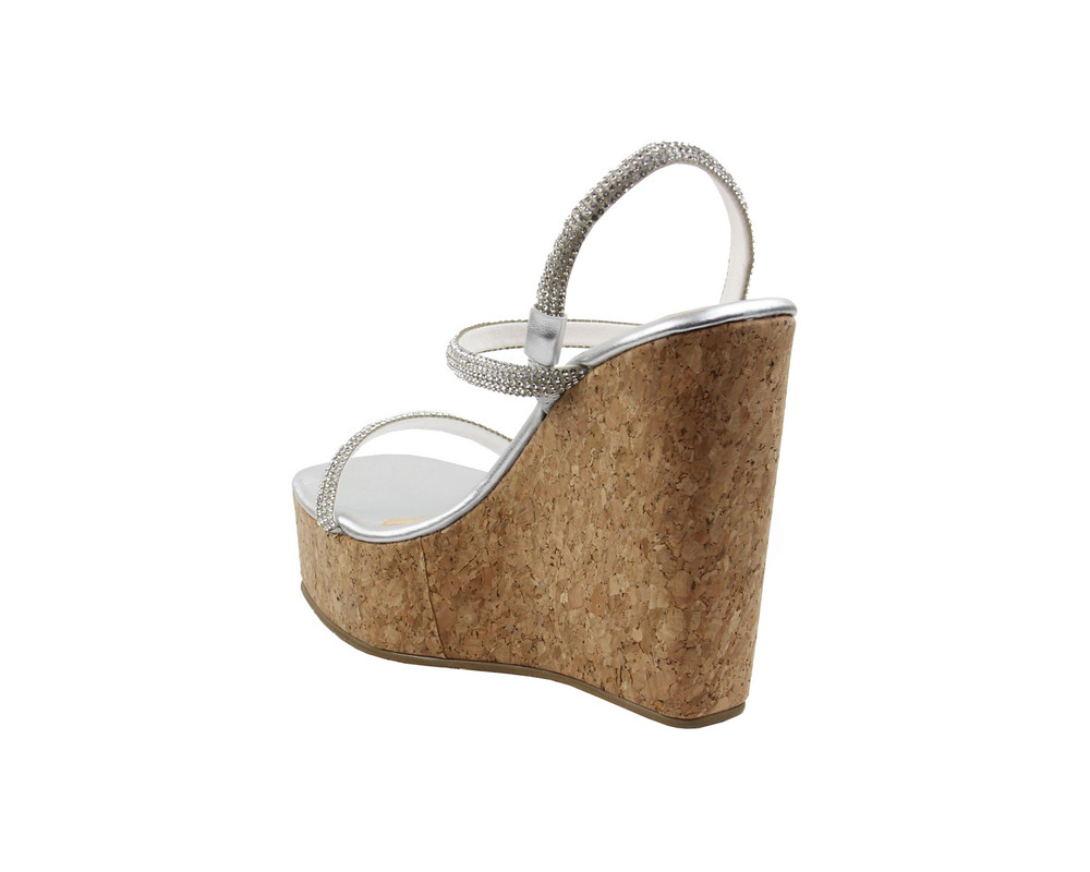 Foto 4 | Sandalia Lob Footwear Metálico Plata para Mujer