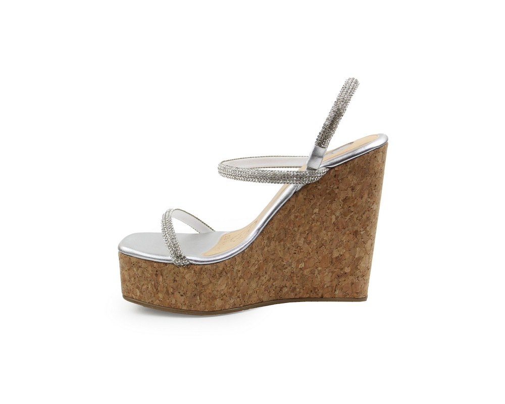 Foto 5 | Sandalia Lob Footwear Metálico Plata para Mujer