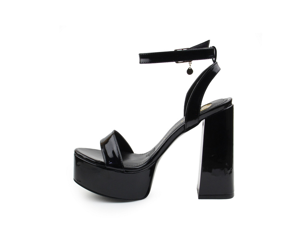 Foto 5 | Sandalias Lob Footwear Charol Negro para Mujer