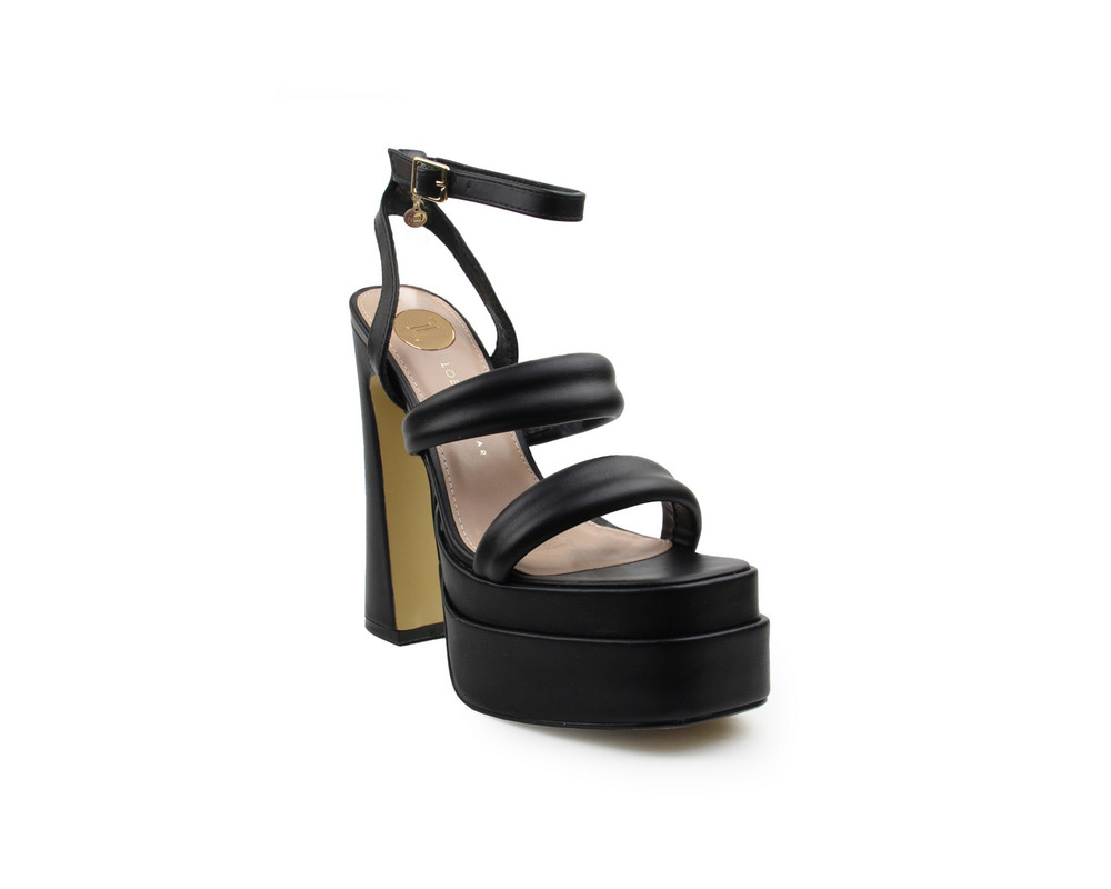 Sandalias Lob Footwear PU Negras para Mujer