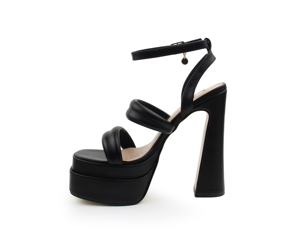 Foto 5 | Sandalias Lob Footwear PU Negras para Mujer