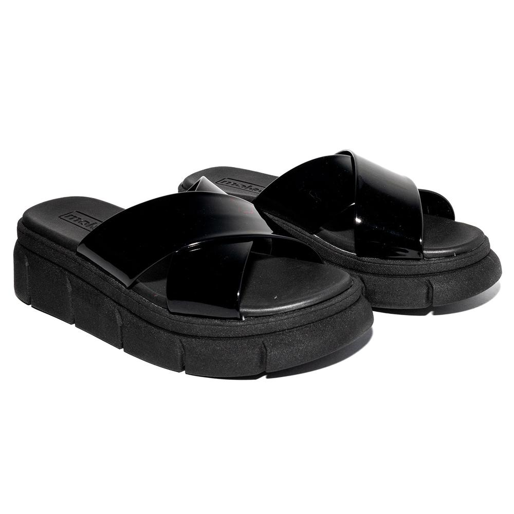 Foto 5 | Sandalia Plataforma Plana Moleca 5483.100.13488 Negro