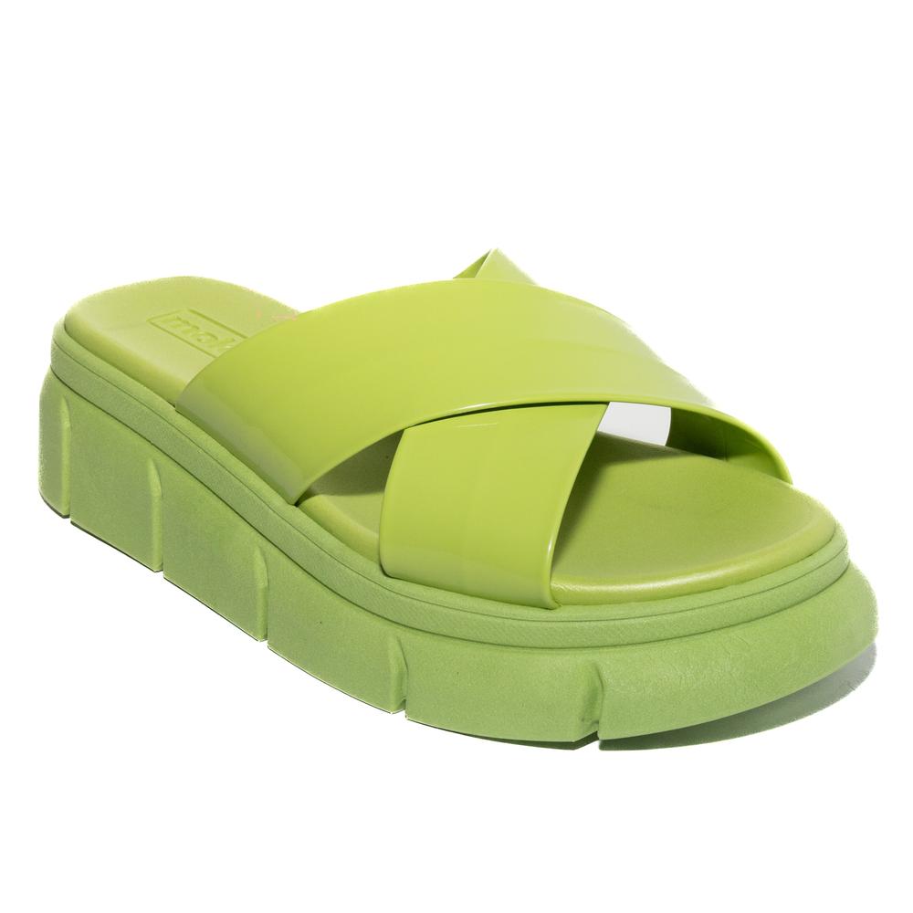 Foto 2 pulgar | Sandalias Moleca Verdes para Mujer
