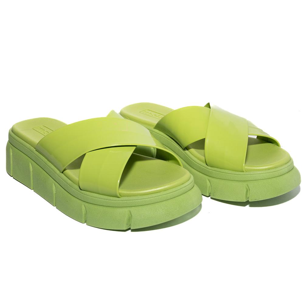 Foto 6 pulgar | Sandalias Moleca Verdes para Mujer
