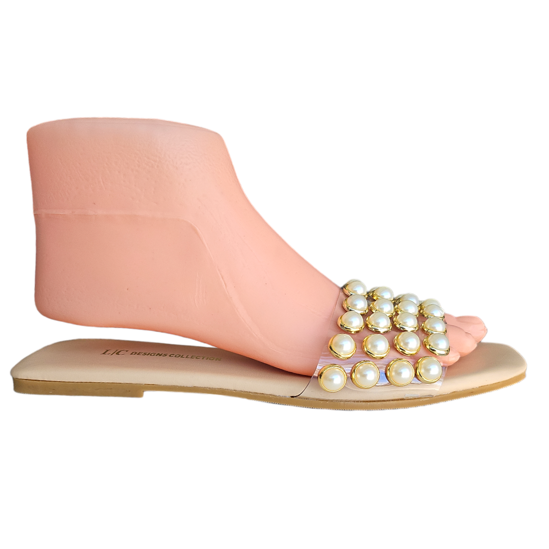 Foto 1 | Sandalias con Perlas Lc para Mujer
