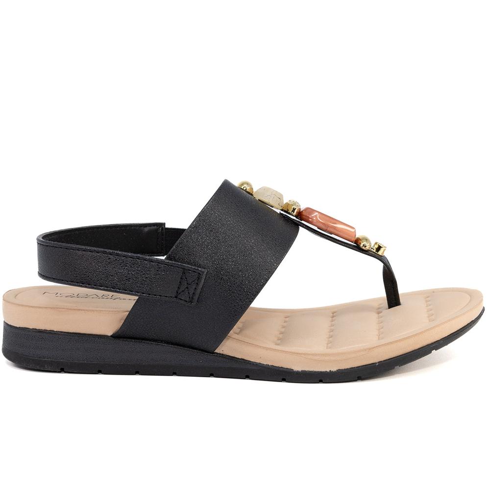 Foto 2 | Sandalia Flat Modare 7113.244.21736 Negro