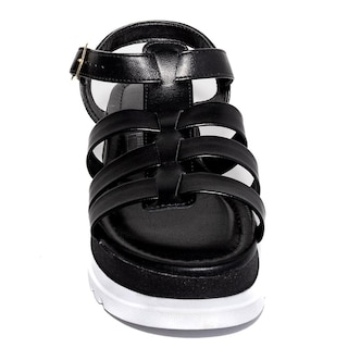 Foto 3 | Sandalias de Plataforma Moleca 5481.104.9569 Negras