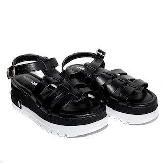 Foto 5 | Sandalias de Plataforma Moleca 5481.104.9569 Negras