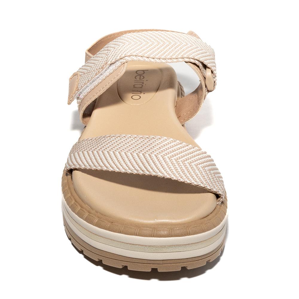 Foto 4 pulgar | Sandalias de Plataforma Beira Rio 8508.102.16562 Beige para Mujer