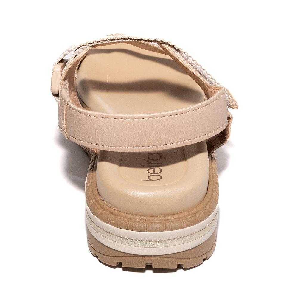 Foto 5 pulgar | Sandalias de Plataforma Beira Rio 8508.102.16562 Beige para Mujer