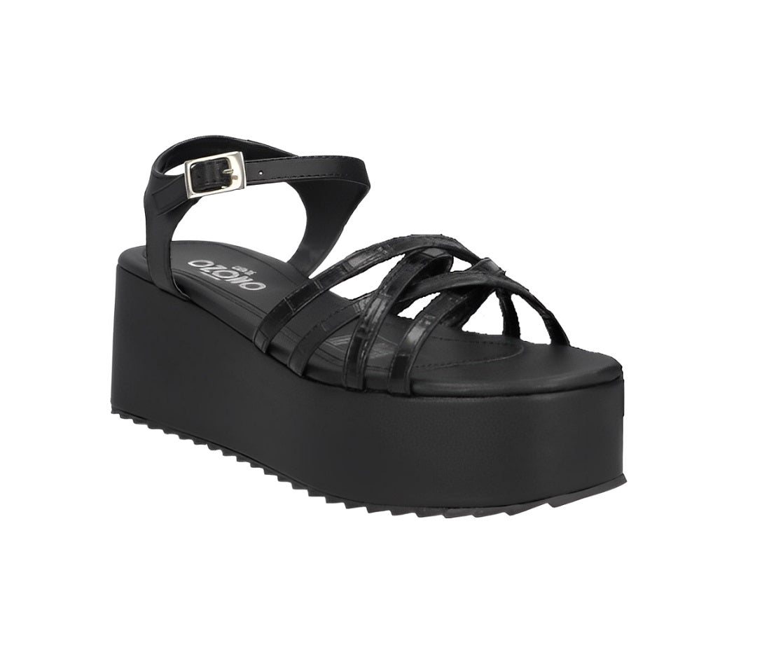 Foto 1 | Sandalias Capa de Ozono Negras para Mujer