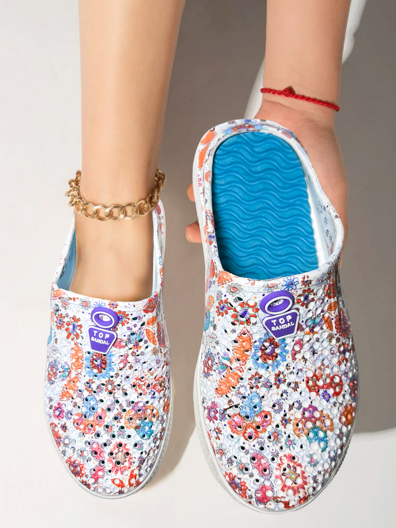 Foto 4 pulgar | Sandalia de Plataforma Sand-1013 Eva con Estampado de Mujer