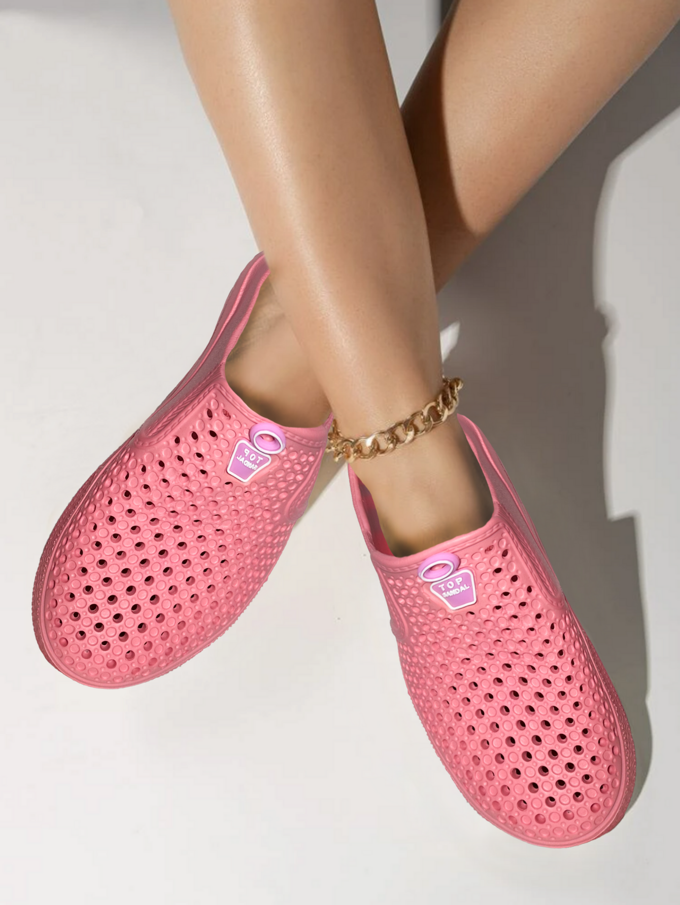 Foto 4 pulgar | Sandalia de Plataforma Eva Coral para Mujer