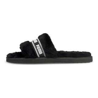 Foto 1 | Pantuflas Puma Fluff Negras para Mujer