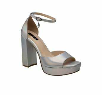 Foto 1 | Sandalias de Tacón EFE 246404 Plata