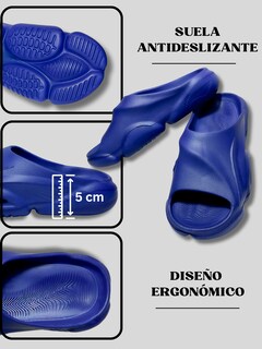 Foto 2 | Sandalia Ligera Para Hombre De Cobertura Semi-abierta Sand-1021 Color Azul Antideslizante