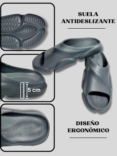 Foto 2 | Sandalias Grises para Hombre
