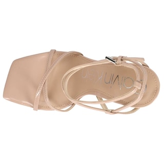 Foto 4 | Sandalia Calvin Klein Tegin con Tacón para Mujer Barley Nude - Venta Internacional