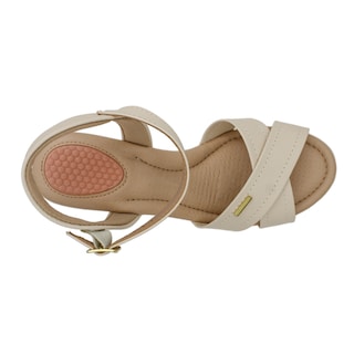 Foto 5 | Sandalias con Tacón Rbcollection Beige para Mujer