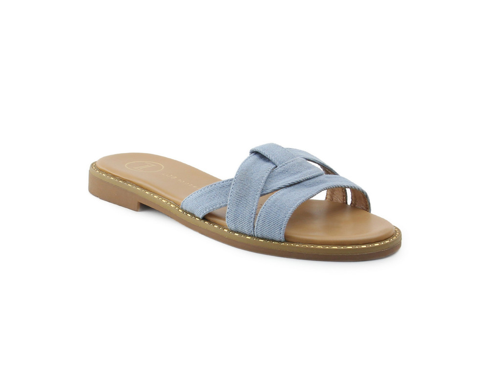 Sandalia Para Mujer Lob Footwear Denim Azul 91804014