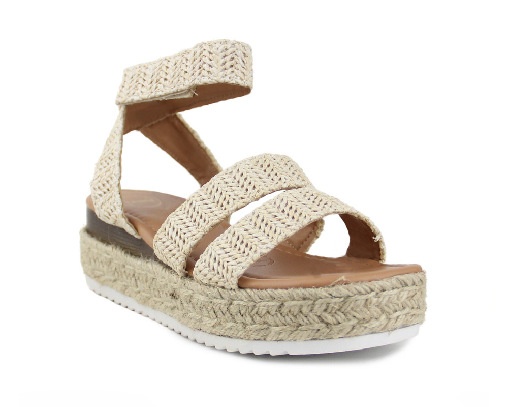 Foto 2 pulgar | Sandalia con Plataforma Lob Footwear Beige para Mujer