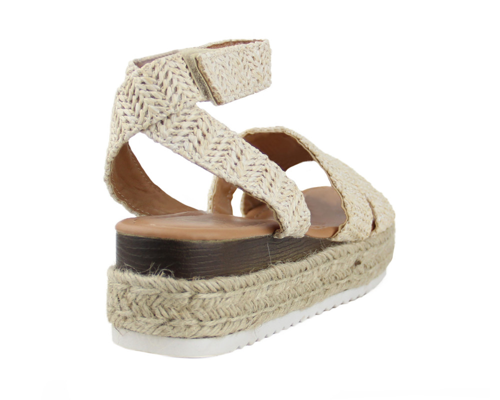 Foto 4 pulgar | Sandalia con Plataforma Lob Footwear Beige para Mujer